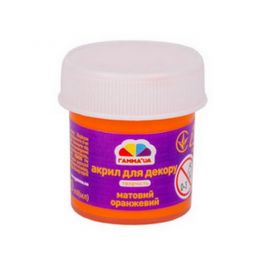 Краска акриловая 20мл Оранжевая Гамма UA Нововолынск Краска акриловая 20мл Оранжевая Гамма UA Нововолынск
