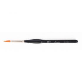 Пензлик синтетика №8 круглий SANTI Sensation коротка ручка з вигином Пензлик синтетика №8 круглий SANTI Sensation коротка ручка з вигином