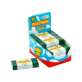 Пластилін WIG Travel Kids 30г восковий зелений Пластилін WIG Travel Kids 30г восковий зелений