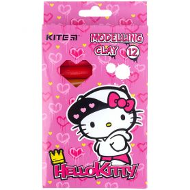 Пластилин Kite Hello Kitty 12 цветов 200г восковый