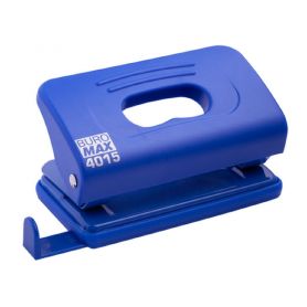 Діркопробивач Buromax 10арк пластиковий з лінійкою синій Діркопробивач Buromax 10арк пластиковий з лінійкою синій