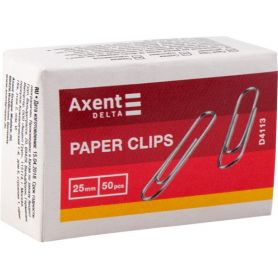 Скріпка 25мм овальна 50шт Delta by Axent оцинкована Скріпка 25мм овальна 50шт Delta by Axent оцинкована