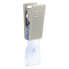 Клип для бейджа пластиковый серый Axent Клип для бейджа пластиковый серый Axent