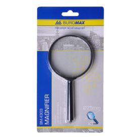 Лупа 75мм 3-х кратна пластик Buromax Лупа 75мм 3-х кратна пластик Buromax