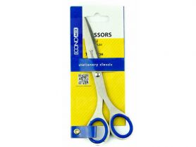 Ножницы 16,5 см цельнометаллические, резиновые вставки Buromax на блистере Ножницы 16,5 см цельнометаллические, резиновые вставки Buromax на блистере