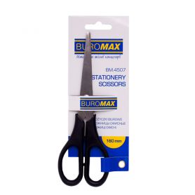 Ножницы 16 см пластиковые ручки Buromax на блистере Ножницы 16 см пластиковые ручки Buromax на блистере