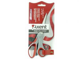 Ножницы 18 см пластиковые ручки, резиновые вставки Duot Axent на блистере Ножницы 18 см пластиковые ручки, резиновые вставки Duot Axent на блистере