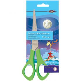 Ножницы 14,2 см детские для левши ZiBi на блистере салатовые Ножницы 14,2 см детские для левши ZiBi на блистере салатовые