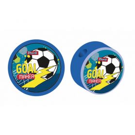 Точилка 1Вересня пластиковая с контейнером круглая Team football