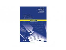 Бумага копировальная А-4 100л синяя Buromax