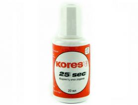 Корректирующая жидкость Kores 25 секунд 20мл химическая основа Корректирующая жидкость Kores 25 секунд 20мл химическая основа