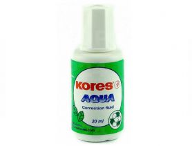 Корректирующая жидкость Kores AQUA 20мл водная основа Корректирующая жидкость Kores AQUA 20мл водная основа