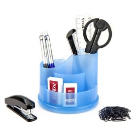 Набір настільний 09 предметів Axent Welle блакитний обертається у блістері