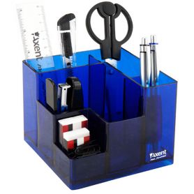 Набор настольный 09 предметов Axent Cube синий вращается