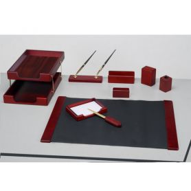 Набор настольный 9 предметов Bestar красное дерево Набор настольный 9 предметов Bestar красное дерево