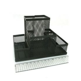 Підставка канцелярська металева сітка 4 відділення чорна Josef Otten Підставка канцелярська металева сітка 4 відділення чорна Josef Otten
