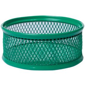 Подставка для скрепок 80х40 металлическая сетка зеленая Buromax Подставка для скрепок 80х40 металлическая сетка зеленая Buromax