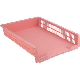 Лоток горизонтальний пластиковий рожевий Axent Лоток горизонтальний пластиковий рожевий Axent