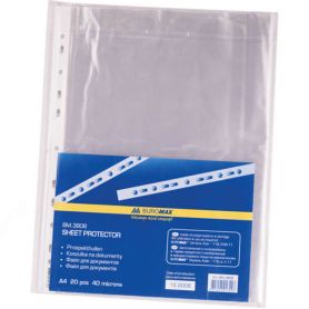 Файл А-4 глянцевий 40мкм Buromax (паковання 100шт) Файл А-4 глянцевий 40мкм Buromax (паковання 100шт)