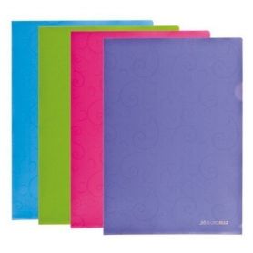 Уголок пластиковый А-4 180мкм Buromax Barocco ассорти Уголок пластиковый А-4 180мкм Buromax Barocco ассорти