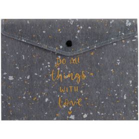 Папка пластикова А-4 на кнопці Axent Shade Gray Папка пластикова А-4 на кнопці Axent Shade Gray