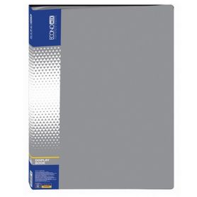 Папка пластикова А-4 40 файлів Economix сіра Папка пластикова А-4 40 файлів Economix сіра