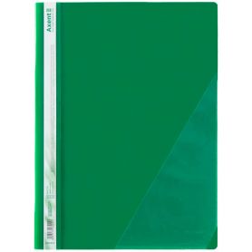 Скоросшиватель А-4 Axent фактура глянец, внутренний карман зеленый