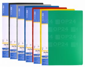 Папка пластиковая А-5 прижим Clip B Economix ассорти Папка пластиковая А-5 прижим Clip B Economix ассорти