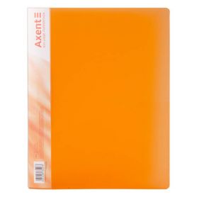 Папка пластиковая А-4 прижим Clip B Axent прозрачная оранжевая