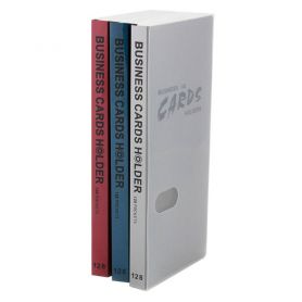 Візитниця 128 візиток 110х250 пластик Economix