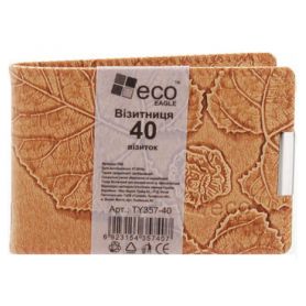 Візитниця 40 візиток 110х74 з тисненням Eco-Eagle Візитниця 40 візиток 110х74 з тисненням Eco-Eagle