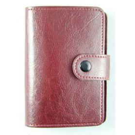 Візитниця 24 візитки 80х105 на кнопці, Sarif бордо Brisk Office Візитниця 24 візитки 80х105 на кнопці, Sarif бордо Brisk Office