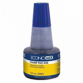 Краска штемпельная Economix 30мл синяя