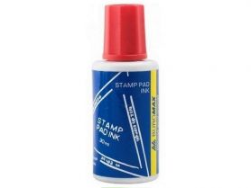 Краска штемпельна BuroMax 30мл красная