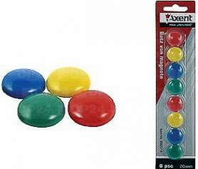 Набір магнітів для дошок 2см 8шт кольорові Axent Набір магнітів для дошок 2см 8шт кольорові Axent