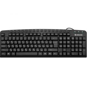 Клавиатура Defender проводная чорнаUSB