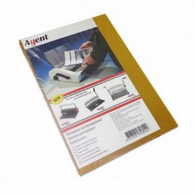 Обложка А-4 для переплета 180 мкм прозрачная желтая Обложка А-4 для переплета 180 мкм прозрачная желтая