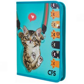 Папка для зошитів А-4 пл. на блискавці Cute CFS Папка для зошитів А-4 пл. на блискавці Cute CFS