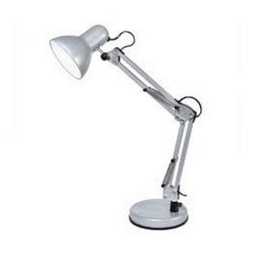 Светильник настольный с подставкой серебряный (цоколь Е27) Delux Светильник настольный с подставкой серебряный (цоколь Е27) Delux