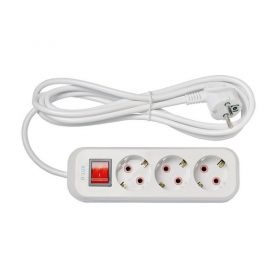 Удлинитель 3р + 5м + заземление+ выключатель Delux Удлинитель 3р + 5м + заземление+ выключатель Delux