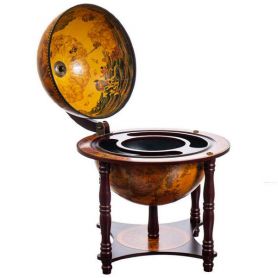 Глобус-бар настольный D33см H56см дерево Средневековье