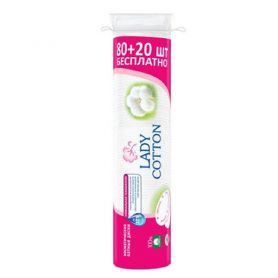 Ватні диски 80+20шт Lady Cotton Ватні диски 80+20шт Lady Cotton