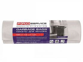 Мешки для мусора 160лх10шт (90*110) белые, плотные PRO