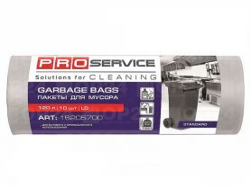 Мешки для мусора 120лх10шт (70*110) белые, плотные PRO