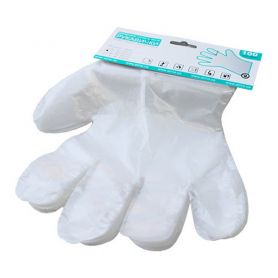 Рукавички одноразові поліетиленові (ціна за 100шт)