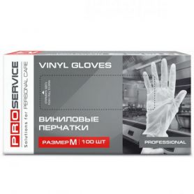 Рукавички вінілові Professional (ціна за 50пар) M PRO