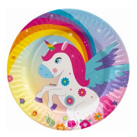 Одноразовая тарелка картон Праздничный набор 6шт d18см