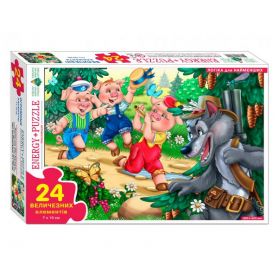 Пазл Енергія Плюс 24ел.Троє поросят (30х42см) Пазл Енергія Плюс 24ел.Троє поросят (30х42см)