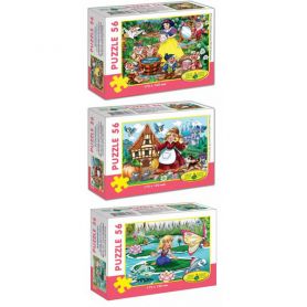 Пазл Енергія Плюс 56ел. Білосніжка, Попелюшка, Дюймовочка (набір 3шт,13х17,5см) Пазл Енергія Плюс 56ел. Білосніжка, Попелюшка, Дюймовочка (набір 3шт,13х17,5см)