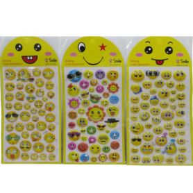 Набір наклейок об'ємних 15*28см Смайлики